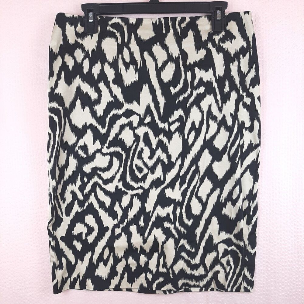 Larry Levine Women Skirt Straight Pencil Cotton Blend Career Size 10